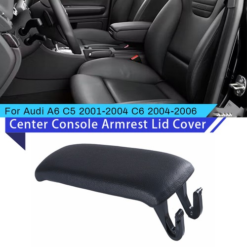 Black leather armrest - 1x,